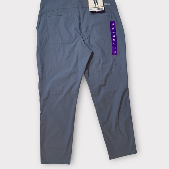 Eddie Bauer Horizon Straight Ankle Pant in Blue, Womens 14 - Picture 2 of 10